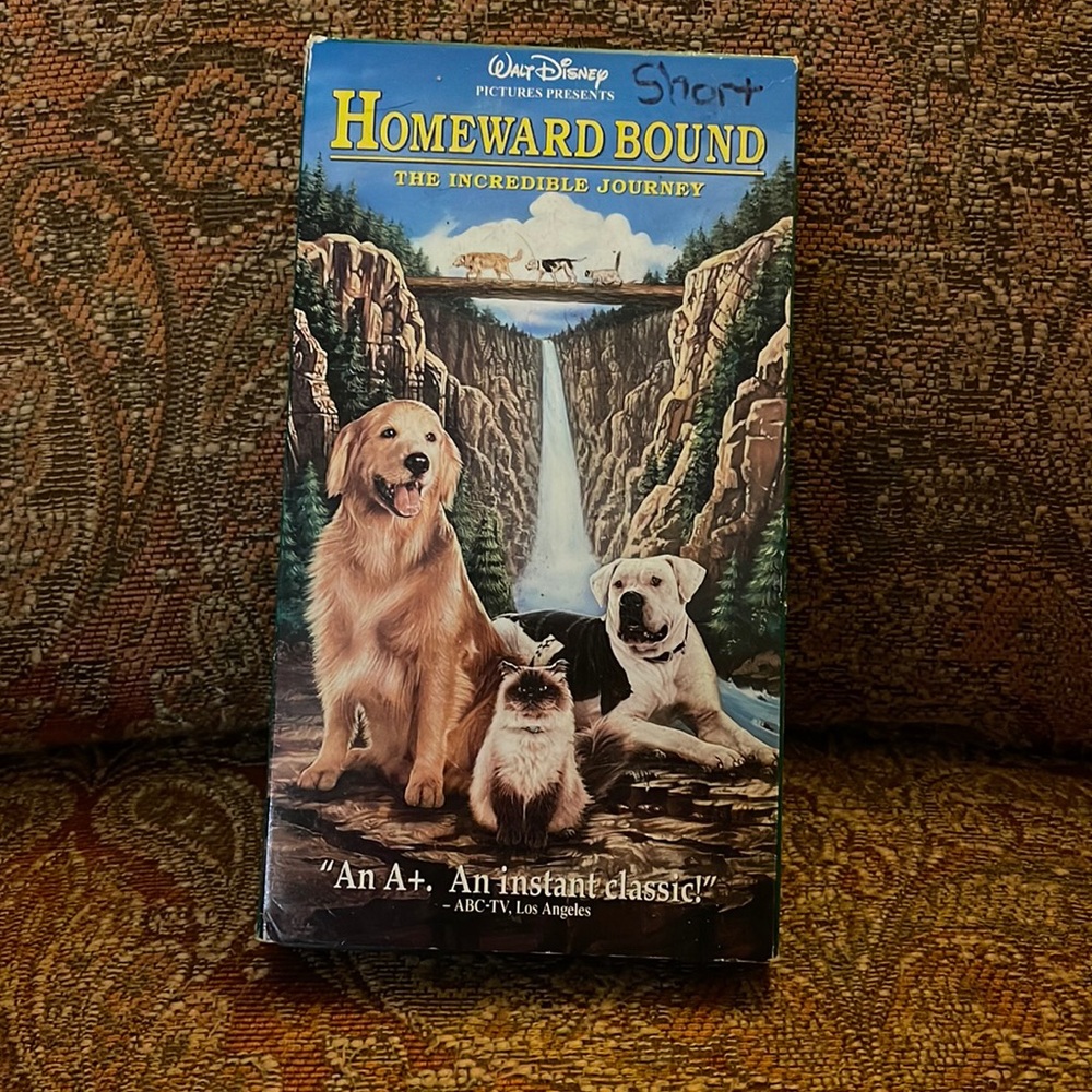 Disney’s Homeward Bound VHS tape